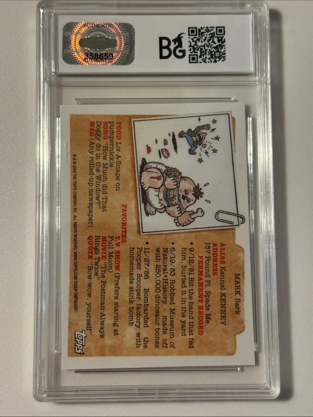 2024 Topps Garbage Pail Kids PETE SEAT” #264a Mint - Picture 2 of 2
